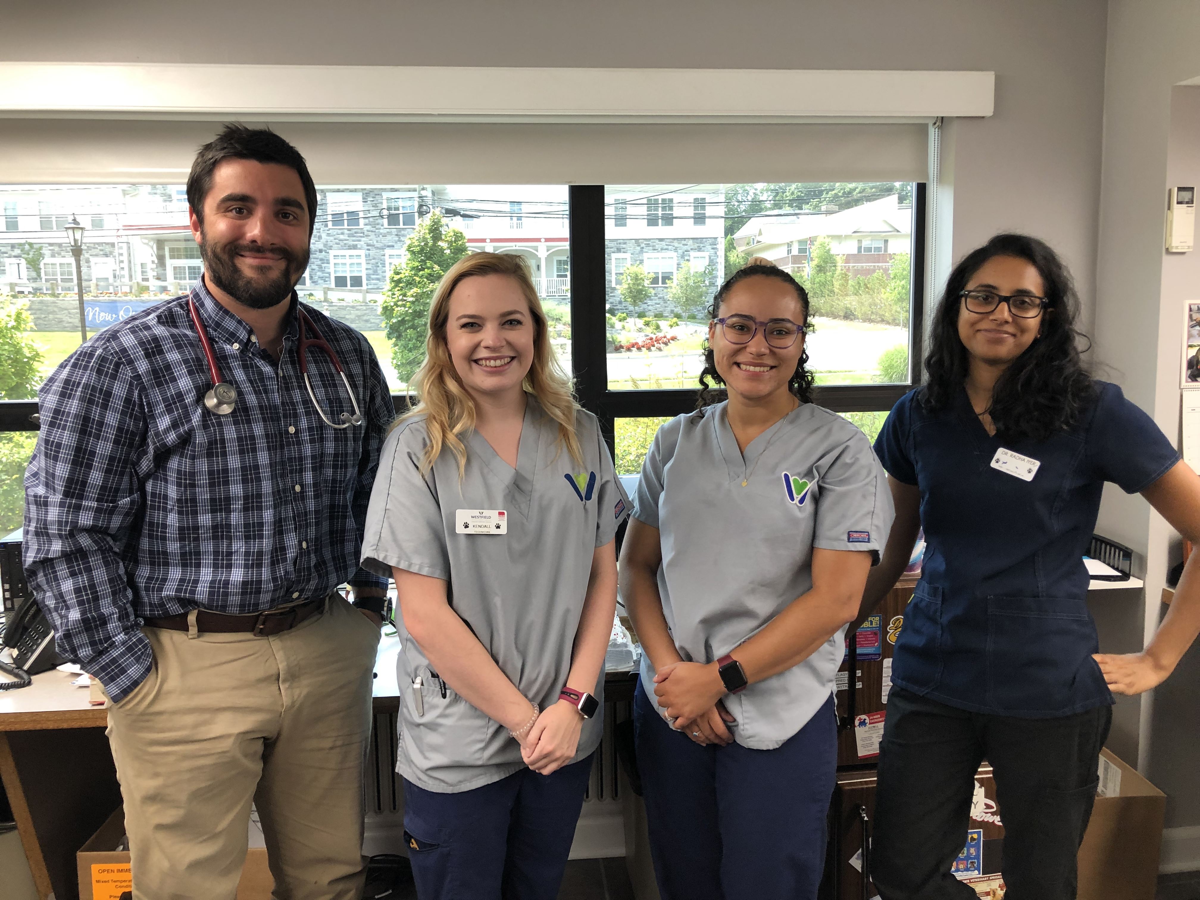 Westfield veterinary technicians and education team